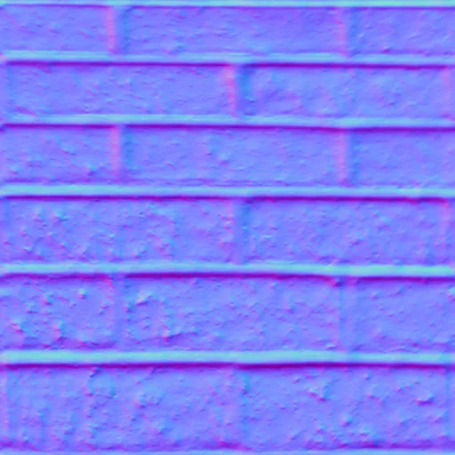 Normal Map for Bricks4 512 By Maria Korolov (Cc Public Domain)
