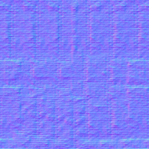 Normal Map for Brick City Building Wall 2