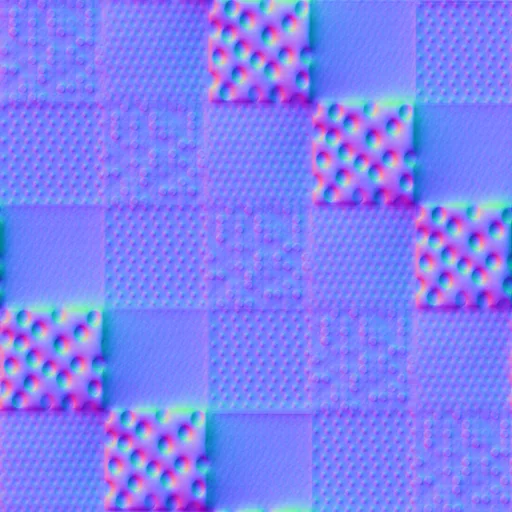 Normal Map for Bt Patchwork Dots By Linda Kellie