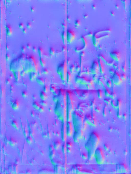 Normal Map for Doors Metal Flaky Paint2