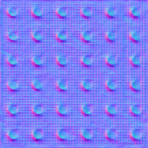 Normal Map for Floor Tile Clay Bumps