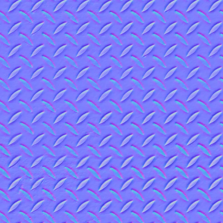 Normal Map for Metal Plate Shiny Pattern