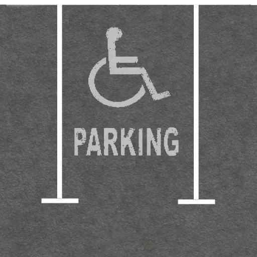 Road Parking Lot Handicap main texture preview