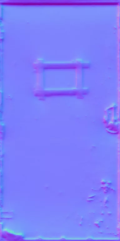 Normal Map for Door Steel Red
