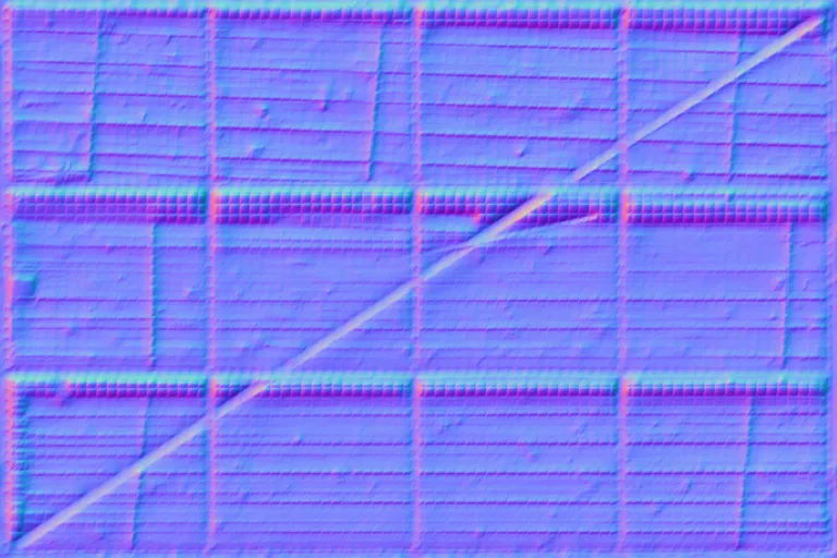 Normal Map for Fence Mesh Wood