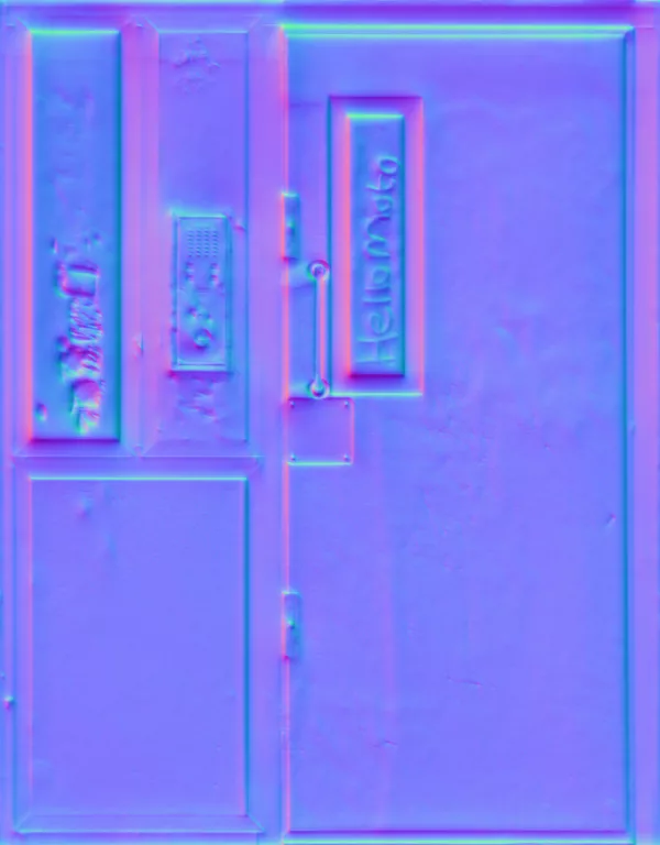 Normal Map for Door Flats Secure Defaced