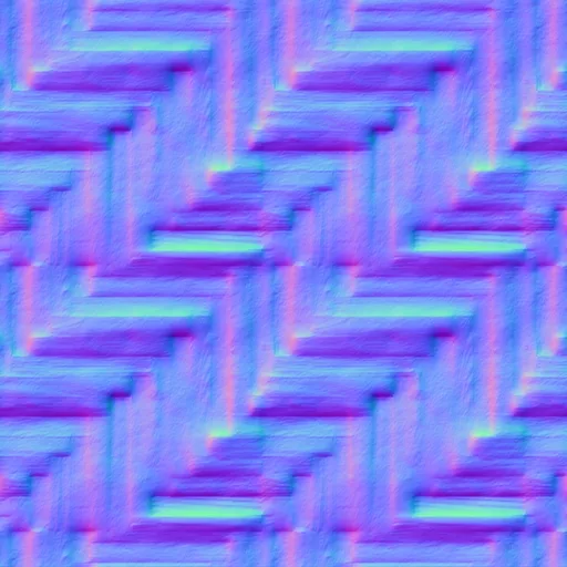Normal Map for Texture Parkay Flooring
