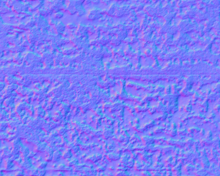Normal Map for Metal Rusty Flakey Paint