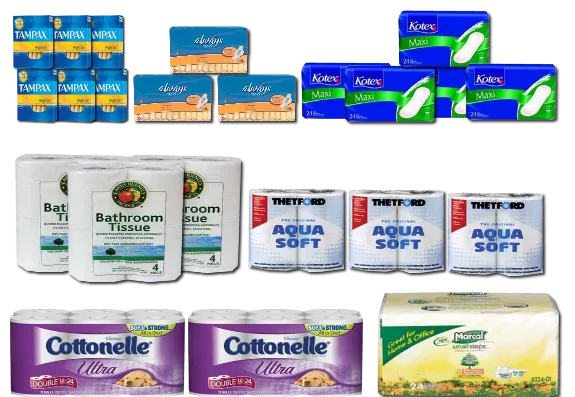 Supermarket Shelf Bathroom Tissue Background main texture preview