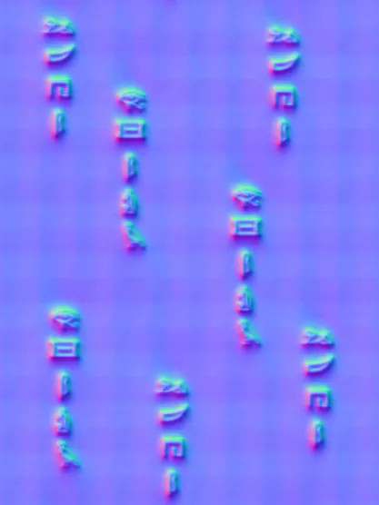 Normal Map for Egyptian Fabric Purple