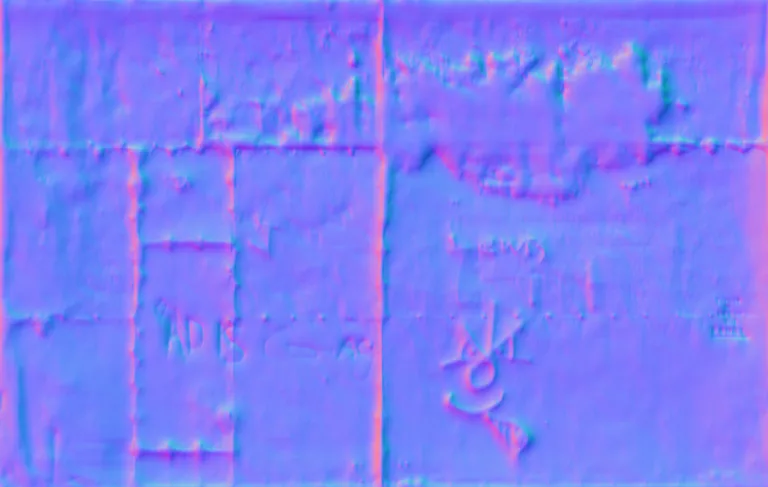 Normal Map for Doors Metal Large Paneled