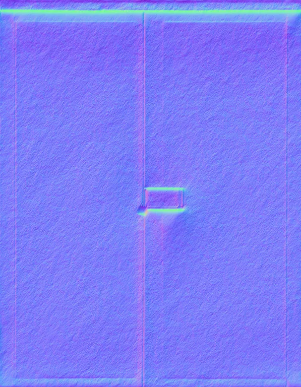Normal Map for Doors Rough Stone