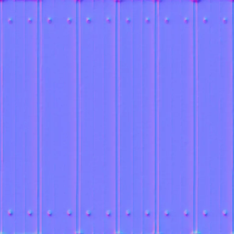Normal Map for Steel Ribbed