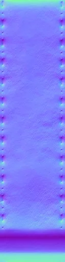 Normal Map for Black Leather Strap 3A