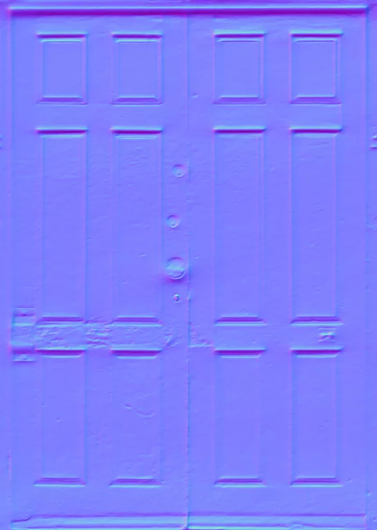 Normal Map for Doors Wood Red