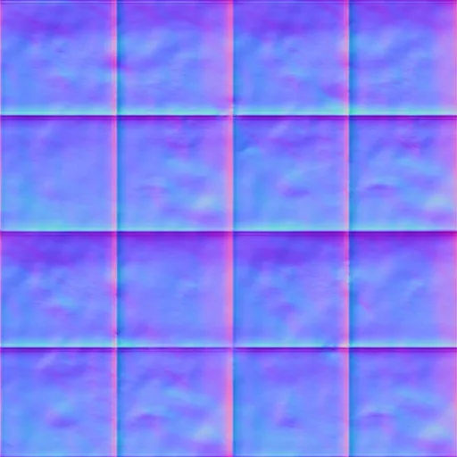 Normal Map for Brown Cement Dirty Tiles