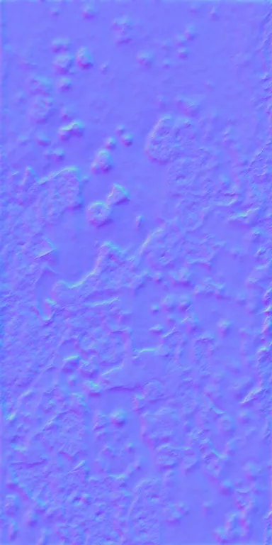 Normal Map for Metal Rust Flaky Paint