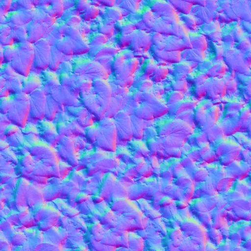 Normal Map for Heart Shaped Leaves