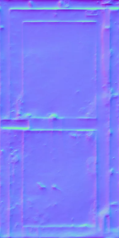 Normal Map for Door Steel Secure Blue