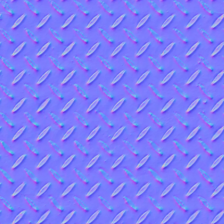 Normal Map for Metal Plate Diamond3