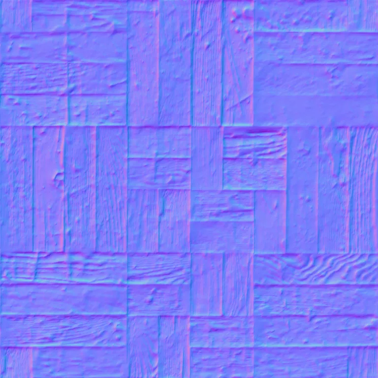 Normal Map for Cc0 Dark Wood Parqet Diffuse