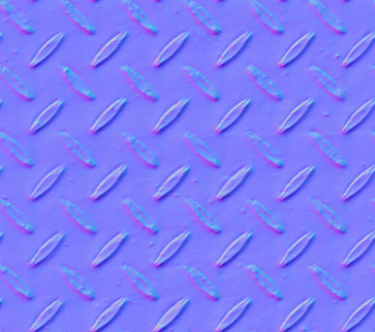 Normal Map for Metal Plate Diamond2