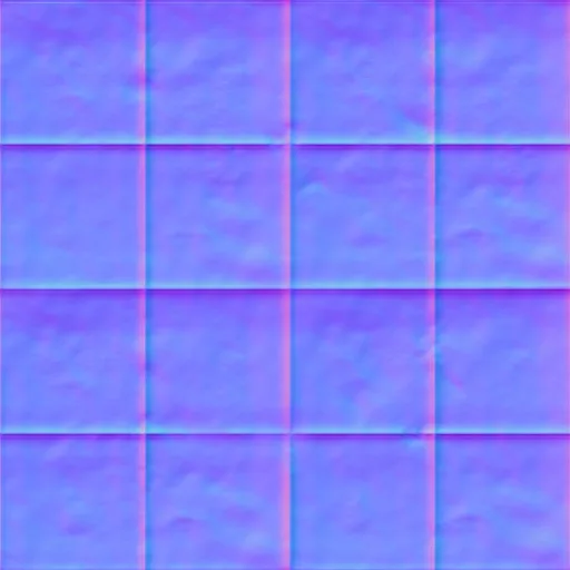 Normal Map for Gray Cement Dirty Tiles