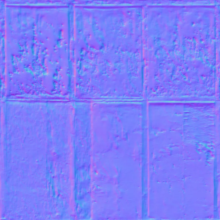 Normal Map for Boards Worn Paint