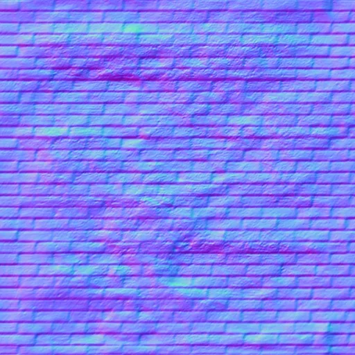 Normal Map for Grunge Bricks