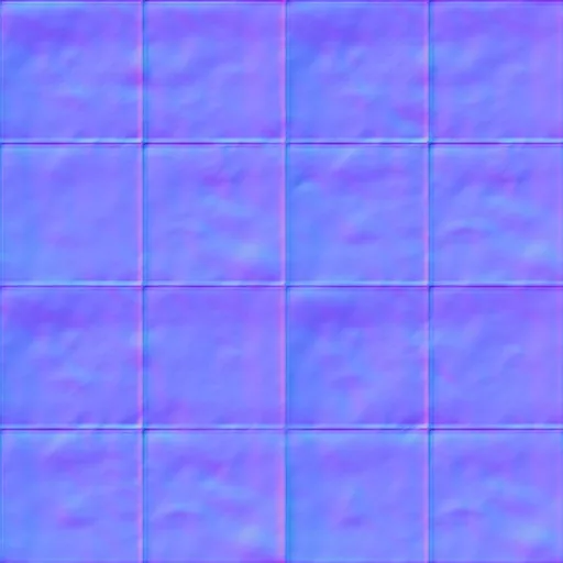 Normal Map for Brown Cement2 Dirty Tiles