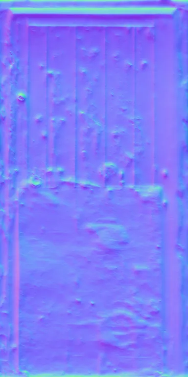 Normal Map for Door Wood Blue4