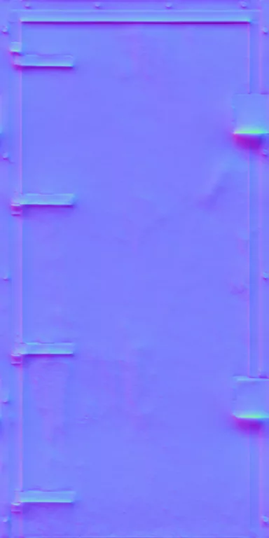 Normal Map for Door Steel Secure Gray