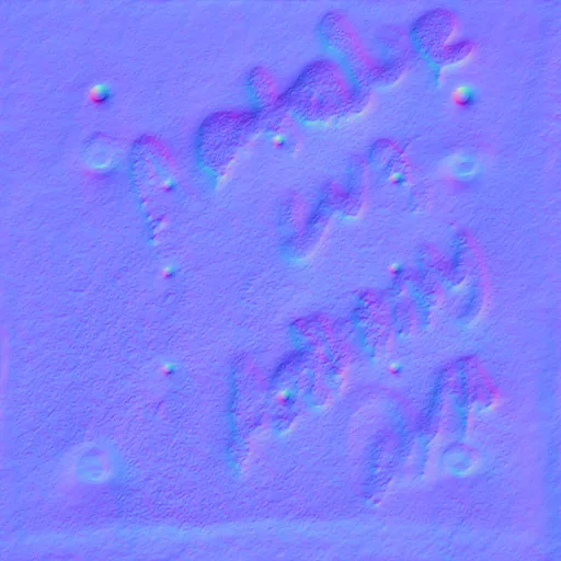 Normal Map for Metal Plate Rusted3