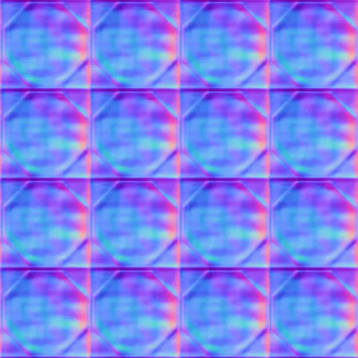 Normal Map for Bt Tile2 Purple2 By Linda Kellie