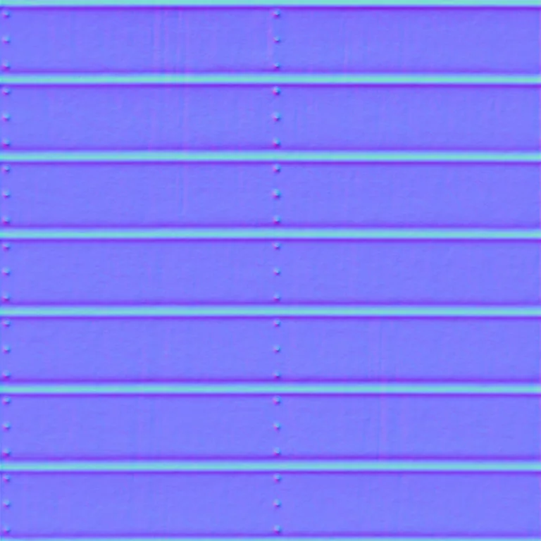 Normal Map for Metal Sheet Ribbed