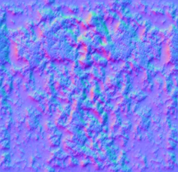 Normal Map for Gumdrop Texture Yellow