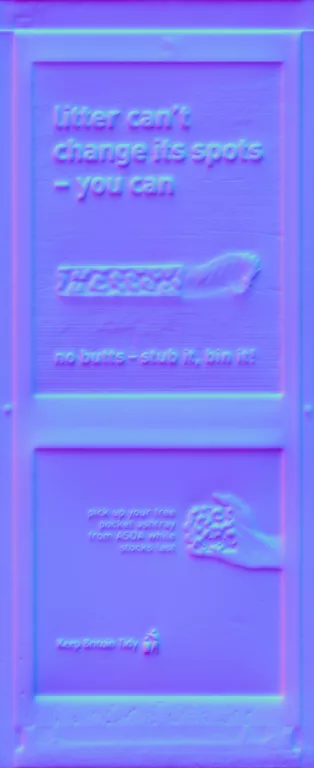 Normal Map for Phonebox Side1