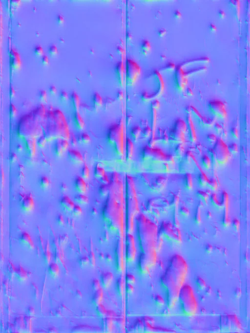 Normal Map for Doors Metal Flaky Paint2