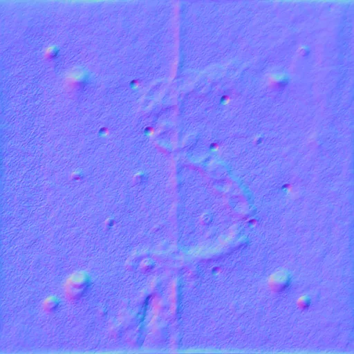 Normal Map for Metal Plate Rusted1