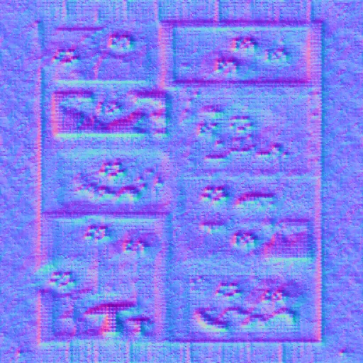 Normal Map for Jacey Spring Breeze Mosaic By Linda Kellie
