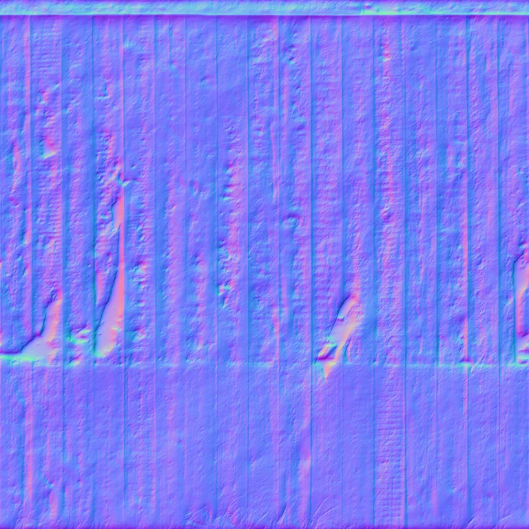 Normal Map for Fence Wood Poster Remains