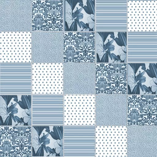 Bt Patchwork Blue By Linda Kellie main texture preview