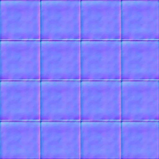 Normal Map for Brown Cement2 Tiles
