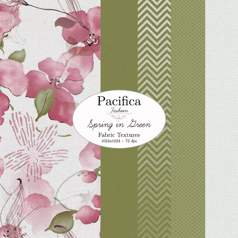 Pacifica Fashion Preview Fabric Textures Spring In Green main texture preview