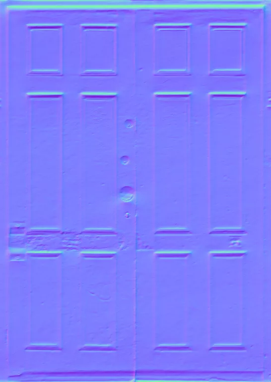 Normal Map for Doors Wood Red