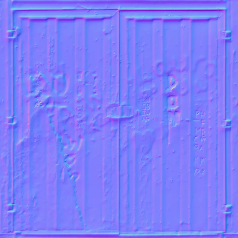 Normal Map for Container End Defaced1