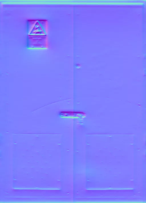 Normal Map for Doors Metal Green2