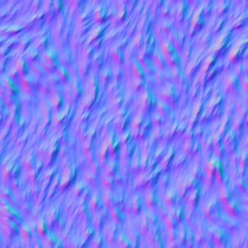 Normal Map for Fur, Soft White By Patrick Hoesly