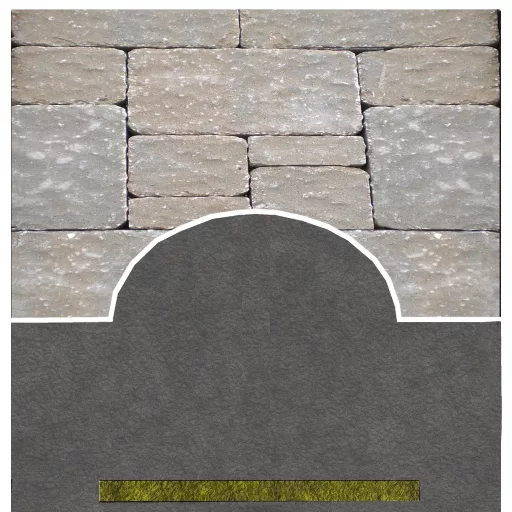Road End With Pavers main texture preview