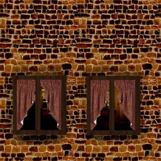 Western Stone Wall2 With Windows main texture preview